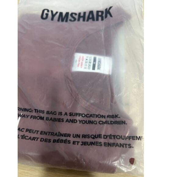 Gymshark Everyday Seamless Gym Crop Top Burgundy Brown Size Medium NWT - Picture 7 of 8